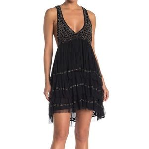 Free People Twilight Beaded Mini Dress